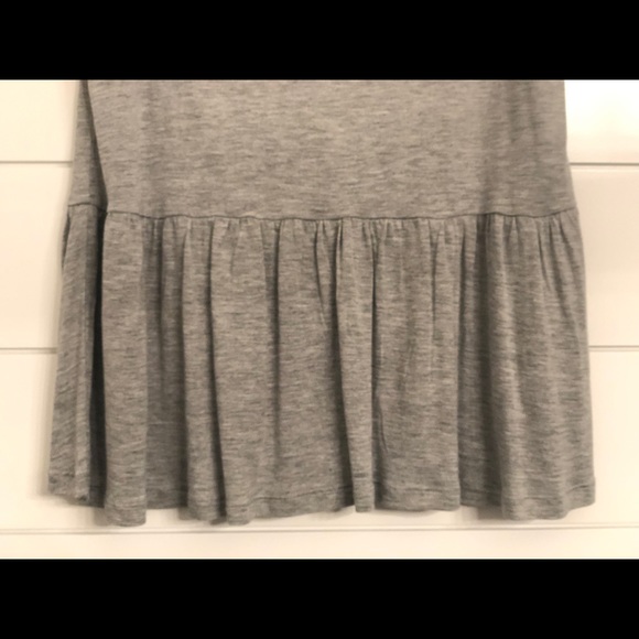 NEW Gray Tank with Ruffle Peplum - Picture 3 of 3